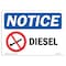 Signmission Safety Sign, OSHA Notice, 3.5" Height, 5" Width, NOTICE Diesel Sign, Landscape OS-NS-D-35-L-15412 - alternate 1